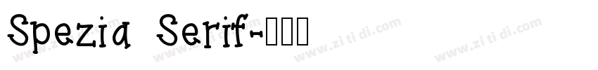 Spezia Serif字体转换